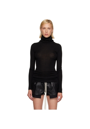 Rick Owens Black Tower LS Tube Turtleneck