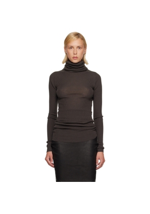 Rick Owens Gray Tower LS Tube Turtleneck
