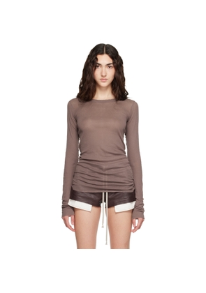 Rick Owens Purple Tower Rib LS T-shirt