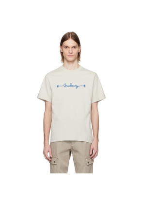 Burberry Beige Knot Logo Cotton T-shirt