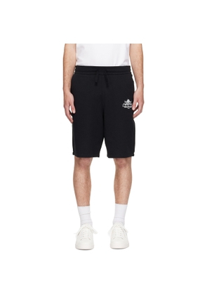 BALMAIN Black 'Balmain' Vine Print Sweat Shorts