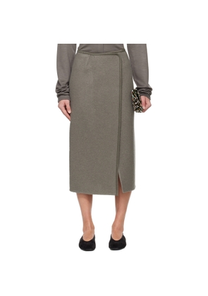 Rier Gray Walker Midi Skirt