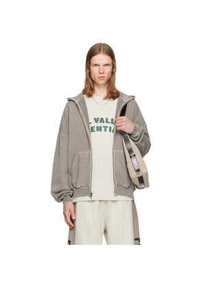 Fear of God ESSENTIALS Gray 90's Zip-Up Hoodie
