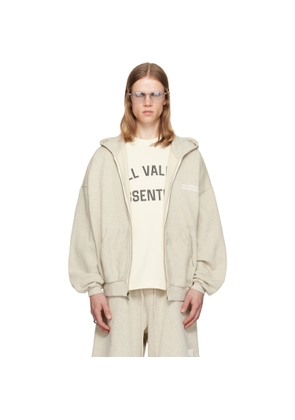 Fear of God ESSENTIALS Beige 90's Zip-Up Hoodie