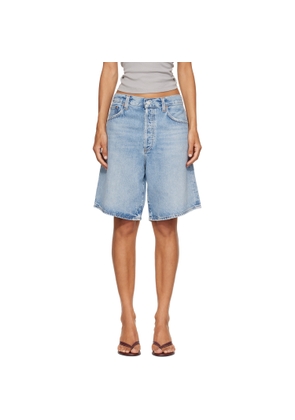 AGOLDE Blue Indra Denim Shorts