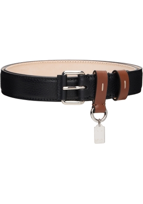 Maison Margiela Black Logo Charm Belt
