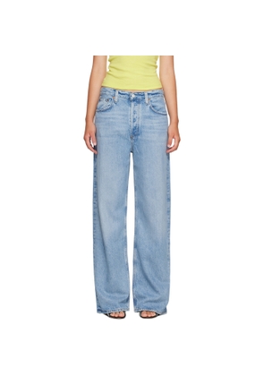 AGOLDE Blue Low Slung Baggy Jeans