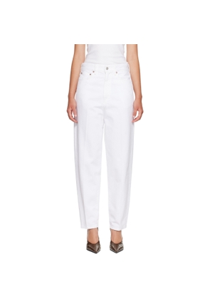 AGOLDE White 80's Jeans