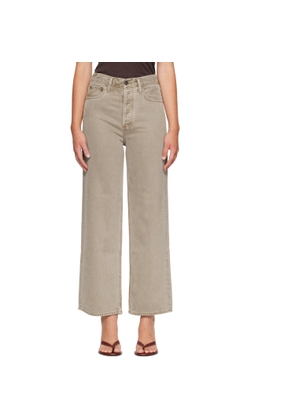 AGOLDE Beige Ren Trousers