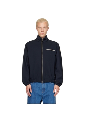 Moncler Navy Fourioun Cotton Blend Short Jacket