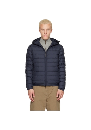 Moncler Navy Solienn Hooded Short Down Jacket