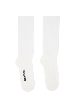 Rick Owens White Tower Mid Calf Socks