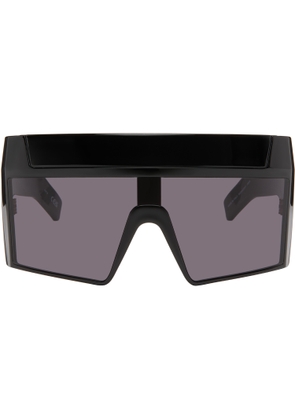 Rick Owens Black SUICIDE Edition Rev Shiny Sunglasses