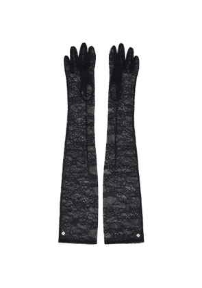 Handsome Stockholm Black Lace Long Gloves