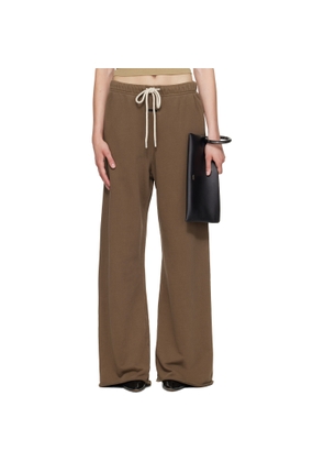 Fear of God ESSENTIALS Brown Raw Cut Lounge Fit Sweatpants