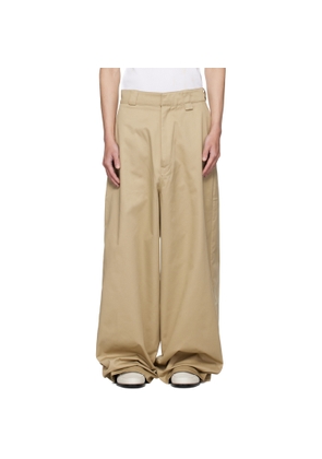 WILLY CHAVARRIA Beige Chino Trousers