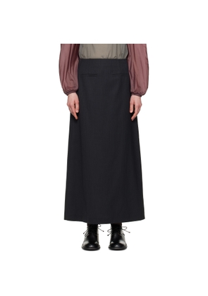 AMOMENTO Black Stripe Maxi Skirt