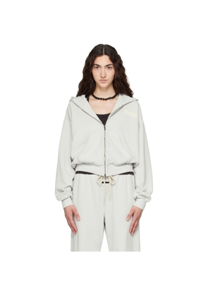 Fear of God ESSENTIALS Gray Full Zip Hoodie