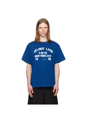 Helmut Lang Blue Varsity T-shirt