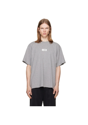 MM6 Maison Margiela Gray Numeric Cotton T-shirt