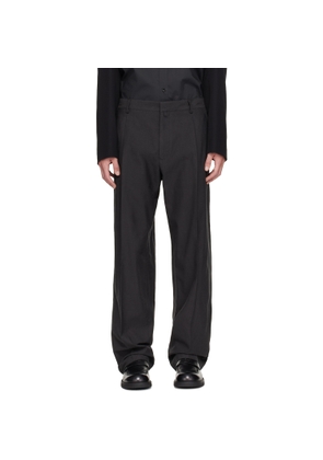 MM6 Maison Margiela Gray Wool Twill Trousers