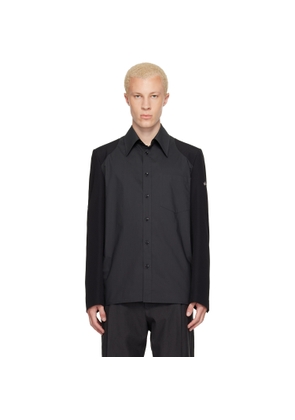 MM6 Maison Margiela Black Long-Sleeved Shirt