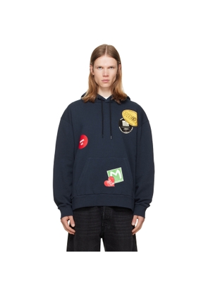 MM6 Maison Margiela Navy Cotton Hoodie