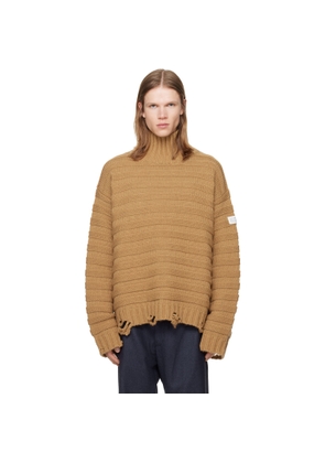 MM6 Maison Margiela Beige Wool Turtleneck