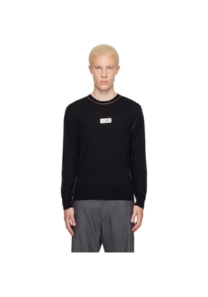 MM6 Maison Margiela Black Crewneck Sweater