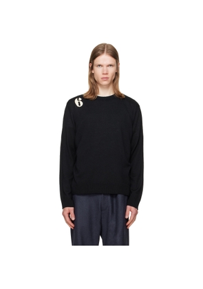 MM6 Maison Margiela Black Wool Sweater