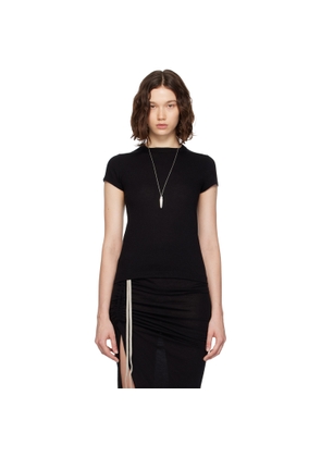 Rick Owens Black Concordians Rainino Cropped Level T-shirt