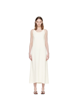 TOTEME Off-White Scoop-Neck Sablé Maxi Dress