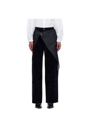 Andersson Bell Navy Zoe Wrap Jeans