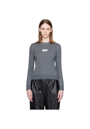 MM6 Maison Margiela Gray Essentials Sweater