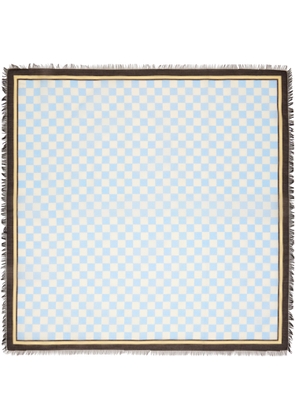 TOTEME Blue & Off-White Cotton Silk Scarf