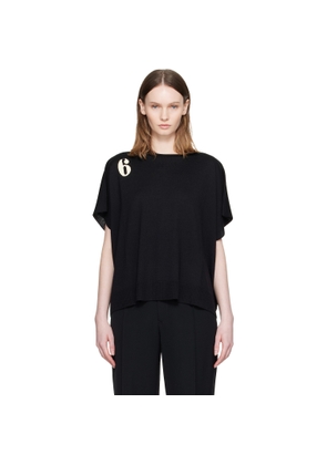 MM6 Maison Margiela Black '6' Top