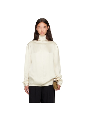 TOTEME Off-White Slouch-Neck Blouse