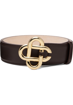 Casablanca Brown Classic Leather CC Logo Belt