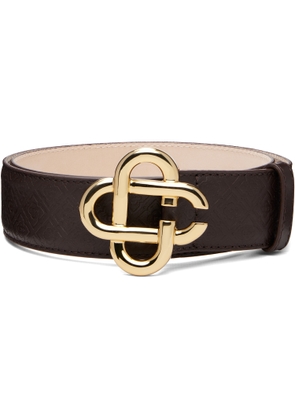 Casablanca Brown Monogram CC Belt