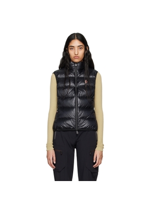 Moncler Grenoble Black Logo Patch Down Vest