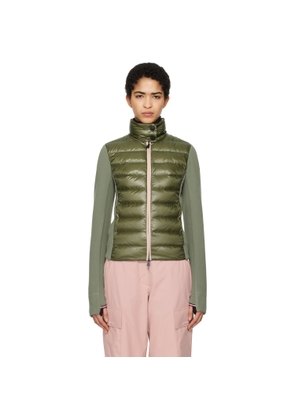 Moncler Grenoble Green Padded Zip-Up Down Jacket