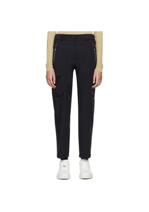 Moncler Grenoble Black Bonded Logo Trousers