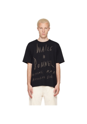 Wales Bonner Black 'Raga' T-shirt