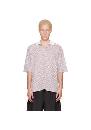 Wales Bonner White & Red Bask Polo
