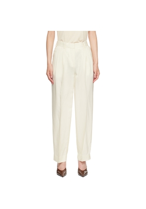 TOTEME Off-White Double-Pleat Fluid Trousers
