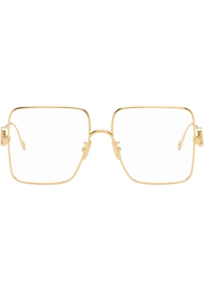 LOEWE Gold Oversize Square Retro Glasses