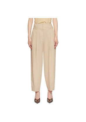 TOTEME Beige Draped Balloon Trousers
