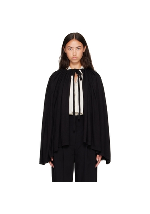TOTEME Black Drawstring Cape