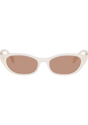 Fendi White Baguette Sunglasses