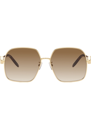 Fendi Gold FF Diamonds Sunglasses